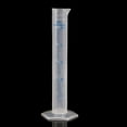thumbnail image 1 of Cilindro graduado de plástico de 50 ml con escala azul para medición de líquidos, ideal para laboratorios, 1 of 5