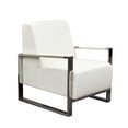 thumbnail image 2 of Diamond Sofa Century Accent Chair With Stainless Steel Frame CENTURYCHWH, 2 of 7