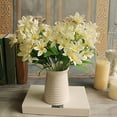 thumbnail image 6 of Yesbay 1 Bouquet Artificial Fake Mini Lily Flower Plant Home Office Wedding Party Decor,Blue, 6 of 8