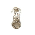 thumbnail image 4 of Penny Loves Kenny Serge Women Lace Up Sandal In Natural Faux Snake, 4 of 6