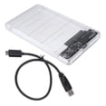 thumbnail image 2 of Boîtier SSD Transparent USB3.0 vers Sata 2,5 Pouces Sans Outil 5 Support Boîtier de Disque Dur 2 To, 2 of 4