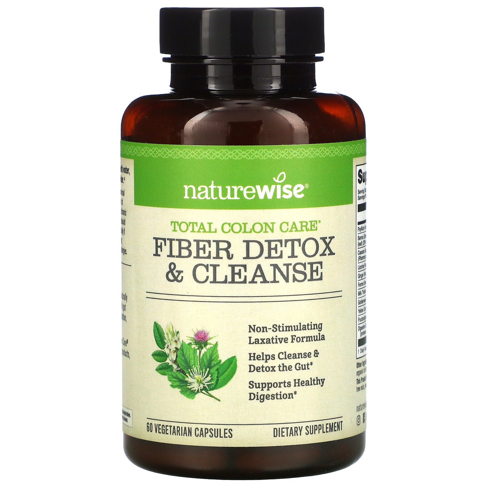 NatureWise Fiber Detox & Cleanse, 60 Vegetarian Capsules