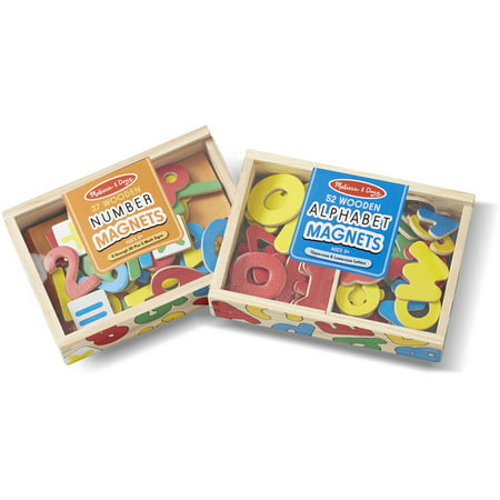 Melissa & Doug Deluxe Magnetic Letters and Numbers Set with 89 Wooden Magnets