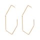 thumbnail image 3 of Pendientes de tuerca Yuyangstore Pendientes de tachuelas geométricos Aro dorado, 3 of 8