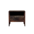 thumbnail image 4 of Hawthorne Collections Solid Sheesham Wood Brown Nightstand Rectangular 24"H x 26"W x 18"D Assembled, 4 of 12