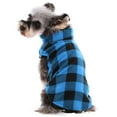 thumbnail image 6 of Kuoser Classic Plaid Dog Fleece Vest, Soft Stretch Sweater for Dogs, Blue, M, 6 of 10