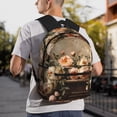 thumbnail image 6 of Fuzoiu Vintage Peonies Rustic Charm Print School Backpack for Teens,Large Bookbag,Lightweight Laptop Bag for Travel, Work, School & Outdoor Adventures, 6 of 6