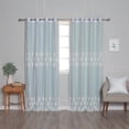 thumbnail image 2 of Aurora Home  Mix and Match Trellis Cut Out Curtains Mint 84 84 Inches, 2 of 5
