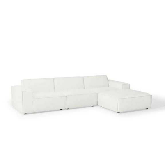 Modway Restore 4-Piece Sectional Sofa in White