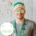 thumbnail image 3 of Gafas de sol con trébol de cuatro hojas para el Día de San Patricio, divertidas y con fotos, decoración de fiesta irlandesa, gafas de sol con trébol verde, 3 of 8