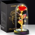 thumbnail image 1 of Otlonpe de cristal con forma de rosa para mujer, cumpleaños y Navidad, 1 of 9