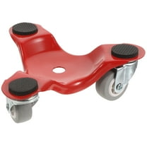 Pawsdot Labor Saving Metal Furniture Dolly with 3 Swivel Wheels and Nonslip Pads for Home