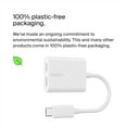 thumbnail image 5 of Belkin Rockstar USB-C Audio + Charge Adapter, Headphone Adapter w/USB-C 60W Power Delivery Fast Charging for iPhone, iPad Pro, Galaxy, Note, Google Pixel, LG G6, Sony Xperia, OnePlus, & More - White, 5 of 6