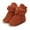 Brown, variant on Zecgelong Baby Girls Boys Fleece Cozy And Warm Booties Infant Snow Boots‌ 0-6 Months