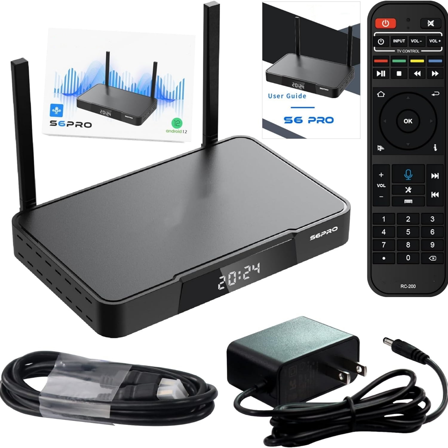 Super S6 Pro 6K Ultra Home Entertainment Receiver Home Audio Receiver 4+32GB 7-DayTime-Shift Home Audio Receiver