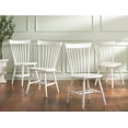 thumbnail image 2 of Safavieh Parker Traditional Wood Dining Side Chairs, White (Set of 4), 2 of 8