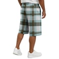 thumbnail image 5 of Resicozy Mens Casual Plaid Shorts 2026 Casual Relaxed Fit Elastic Waist Drawstring Shorts with Pocket Green 2XL, 5 of 5