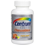 4 Pack Centrum Silver Citrus Berry Chewables Adult Multivitamin 60 Tablets Each