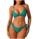 thumbnail image 1 of Traje de baño para mujer, bikini de tirantes sin espalda de color liso para mujer, trajes de baño para mujer, conjuntos de bikini para mujer, trajes de baño de bikini para mujer, 1 of 3