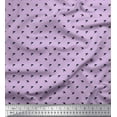 thumbnail image 1 of Soimoi Satin Silk Fabric Swallow Bird Small Print Fabric by The Yard 42 Inch Wide, 1 of 3