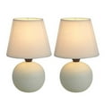 thumbnail image 3 of Simple Designs Mini Ceramic Globe Table Lamp 2 Pack Set, 3 of 5