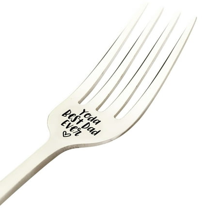 

Xinduolei Father s Day Christmas Fork Cutlery Engraved Fork for Dad Mom s Cutlery Engraved Stainless Steel Fork