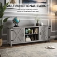 thumbnail image 6 of Vineego 58"Modern Farmhouse Barn Two-Door Tv Stand for TVs up to 65",Light Gray, 6 of 9