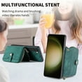 thumbnail image 4 of Dteck for Samsung Galaxy A15 Wallet Case Crossbody for Women Men, Samsung A15 5G Zipper Phone Case with Card Holder Wrist Strap Purse Gift for Samsung Galaxy A15 5G,Green, 4 of 4