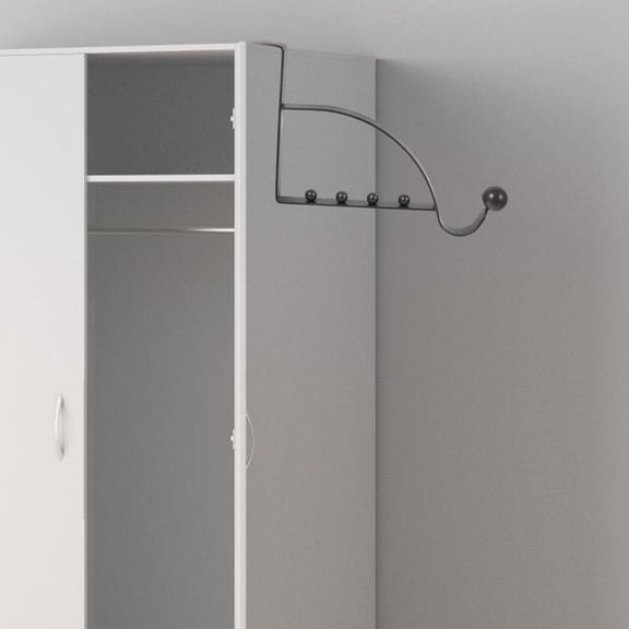 2 Pcs Heavy Duty Clothes Hanger Door Clothes Rack Tissues Single Door Hook Over Door Hooks Hanger Storage Hook behind The Door Storage Metal Carbon Steel