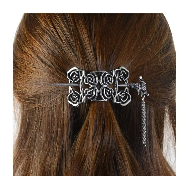1pc Women Vintage Celtics Hair Clips Metal Hair Stick Slide Holder Viking  Runes Dragon Hairpins Hair Accessories