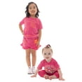 thumbnail image 4 of Barbie Toddler Girl Embroidered Graphic Top and Ruffle Shorts Set, 2-Piece, Sizes 12M-5T, 4 of 14