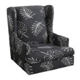 thumbnail image 2 of Stretch Wingback Slipcover Slipcovers for Wingback s Wing Cover Washable Polyester Non-Slip Furniture - C, 2 of 9