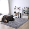 thumbnail image 3 of Alfombra de Área Noahas Fluffy Gris 120x160 cm para Dormitorio y Sala de Estar, 3 of 7