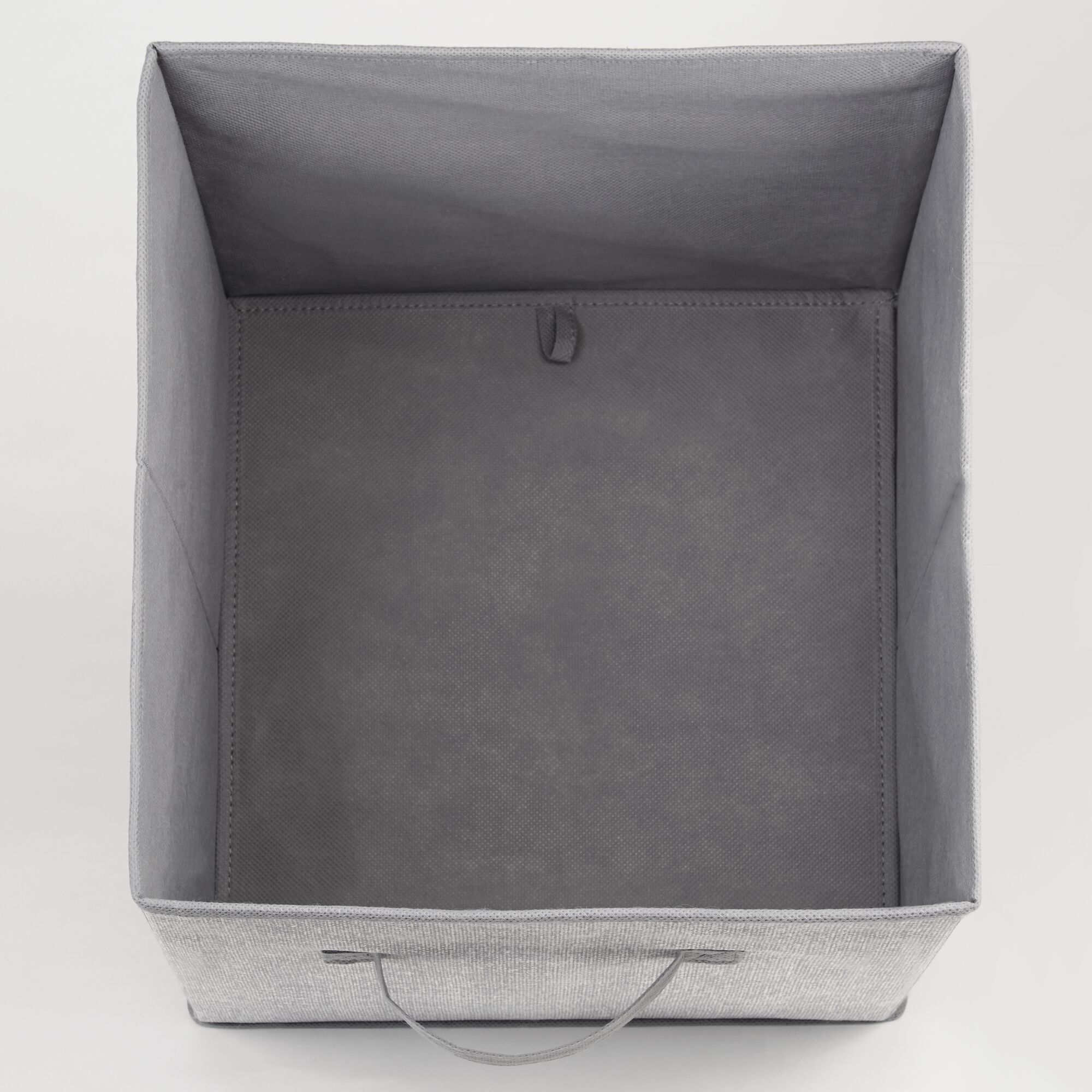 mDesign Soft Fabric Nursery Organizer Bin with Front Handle, 8 Pack - Gray