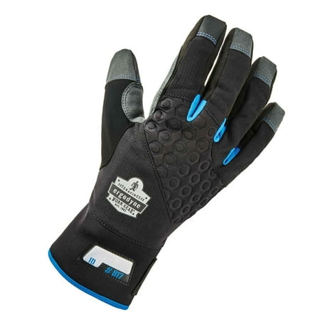 

Ergodyne ProFlex 817 Reinforced Thermal Winter Work Gloves Touchscreen Capable Black Medium