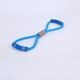 thumbnail image 2 of Pcs Flat Latex Elastic Resistance Band 8 Shape for Resistance Training Pilates and Physical Therapy (Blue), 2 of 5