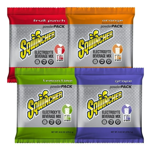 Sqwincher Sports Drink Mix Powder 9.53 oz., Assorted Flavors, Pk80 159016007