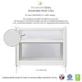 thumbnail image 2 of BreathableBaby 2-in-1 Breathable Mesh Mini Crib with Mattress, White, Greenguard Gold Certified, 2 of 6