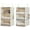 White & Ivory, variant on 6-Shelf Jumbo Closet Organizers, Two 3-Shelf Separable Hanging Shelves for Closet, 13" D x 15" W x 48 ΒΌ"H,Mixing of Beige, White & Ivory