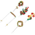 thumbnail image 3 of Parakeet Swing, Funny Bright Practical Christmas Day Decoration Parakeet Toy  For Chewing Toy Swing Stand For Christmas Day Decoration Christmas 5 Pcs Combination, 3 of 8