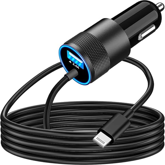AoVoTo iPhone 16 Car Charger Fast Charging, 90W Dual PD Car Power Cigarette Lighter USB-C Car Charger with 6FT Type-C Cable for iPhone 16 Pro Max/15 Pro/Galaxy/Pixel/iPad Pro