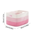 thumbnail image 2 of Woven Cotton Linen Storage Basket, Large Decorative Storage Bin, Multi-Purpose Fabric Basket for Laundry, Toys and Books, Handmade Organizer for Home and Nursery, 2 of 7