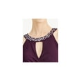 thumbnail image 3 of Jessica Howard Women's Purple Sleeveless Full-Length Fit + Flare Formal Dress 6, 3 of 4