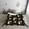 thumbnail image 6 of KLL Gold Bottles Print Fleece Throw Blanket, Horizontal Fleece Bedding Cute Soft Blankets Comfy Fleece Flannel Plush Home Decor for Couch & Bed -60"x50", 6 of 9