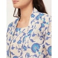 thumbnail image 5 of Moomaya Sleepwear, 3 Pcs Cotton Loungewear Set, Printed Top Pajama & Shrug Night Suit Set, 5 of 9