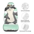 thumbnail image 5 of Pofeuu Cute Raccoon Print Automotive Car Seat Covers Flat Cloth Full Set Seat Covers,Car Seat Covers front seats for Cars Trucks and SUVs(Two packs), 5 of 7