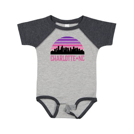 

Inktastic Charlotte North Carolina Gifts Skyline Gift Baby Girl Bodysuit