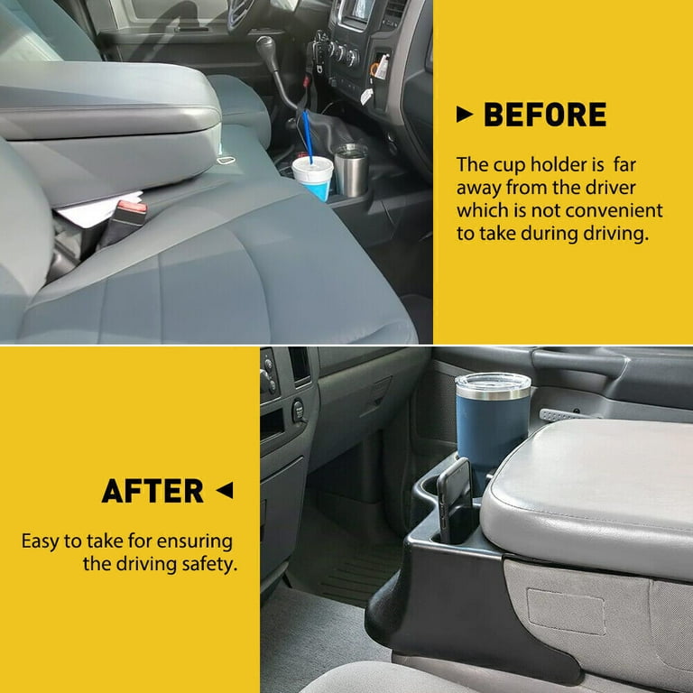 Matte Black Cup Holder Center Console Cup Holder For 2003-2012 Dodge Ram 1500 2500 3500 | Matte Black 2008 Dodge Ram 1500 Accessories - Foto 6