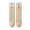 Khaki, variant on Xijirk Girls Heart Bow Calf Socks Vertical Ribbed Cute Decorative Toddler Socks for Little Girls 0-12 Years