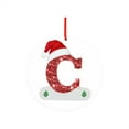 thumbnail image 4 of Xiwaer 26 English Letters Christmas Pendant Mask Snowman Christmas Tree Pendant Wine, 4 of 10